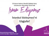 25 Kasım Kadına Yönelik Şiddete Karşı Uluslararası Mücadele Günü’nde Israr Ediyoruz: İstanbul Sözleşmesi’ni Uygula!
